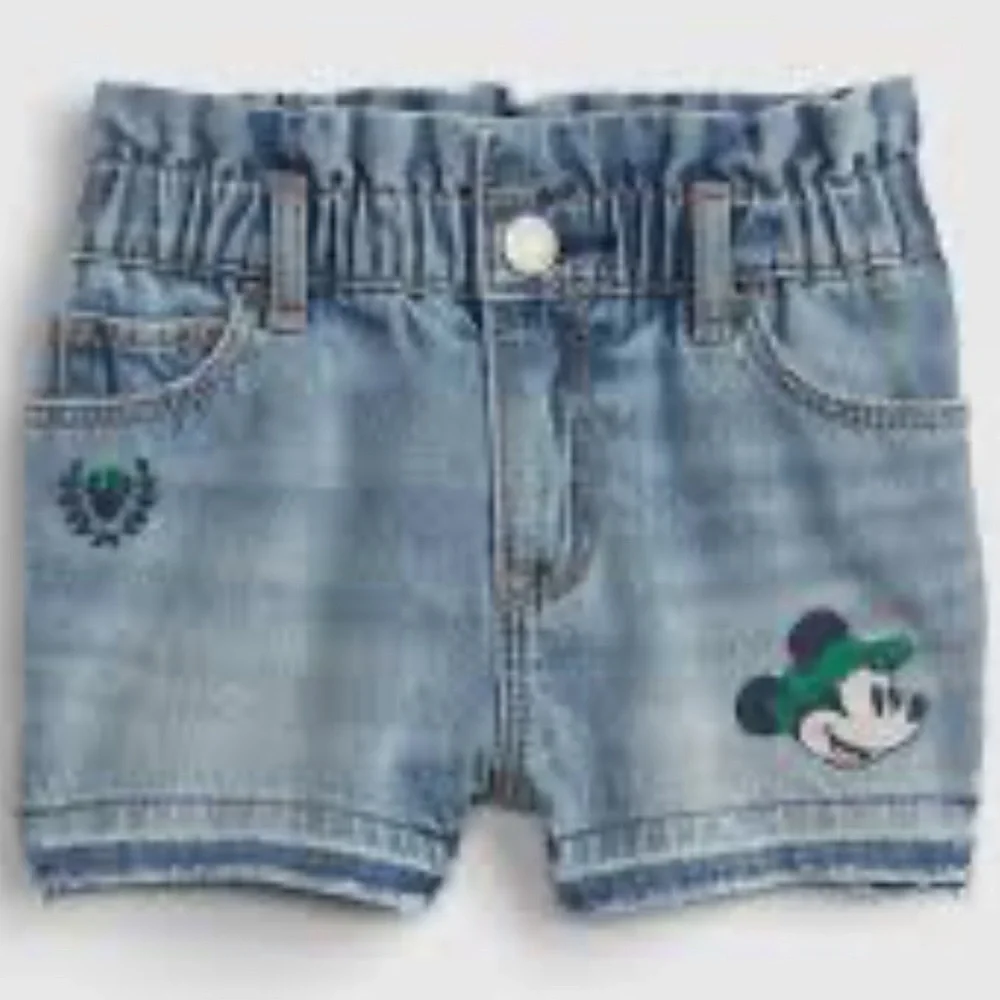 Gap Disney Minnie Mouse Just Like Mom Denim Shorts